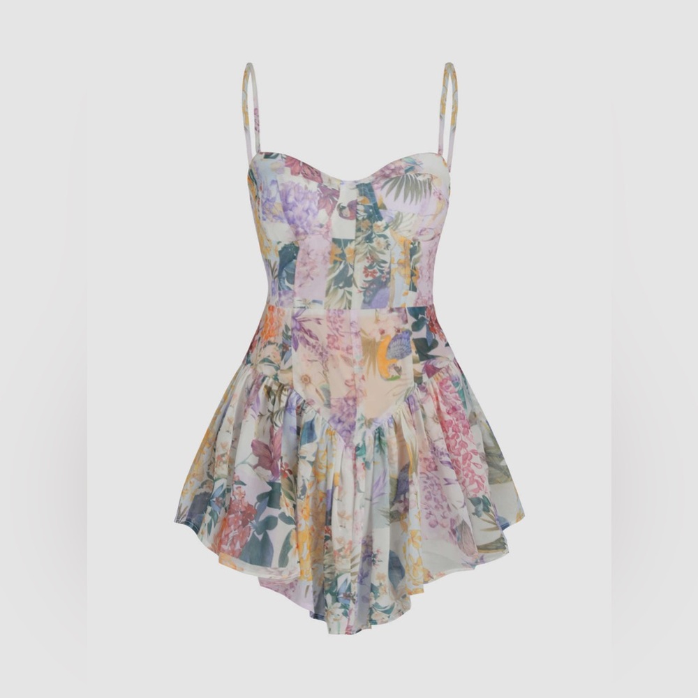 Cider Mini Dress Floral Print
